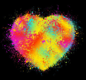 Разноцветное сердце