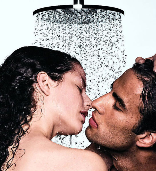 Making love in the shower